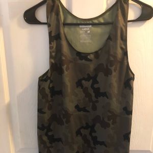 Camo Print New Balance Workout Racerback Tank L